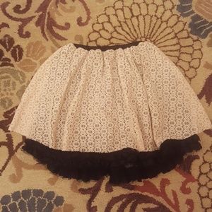 The Secret Cream Lace Mini Skirt